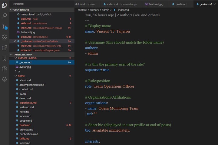 How I Created My Website Tj